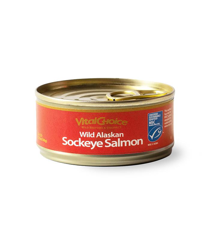 MSC Canned Sockeye Salmon - with edible skin and bones